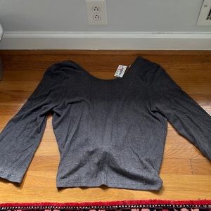 Neely open back long sleeve top